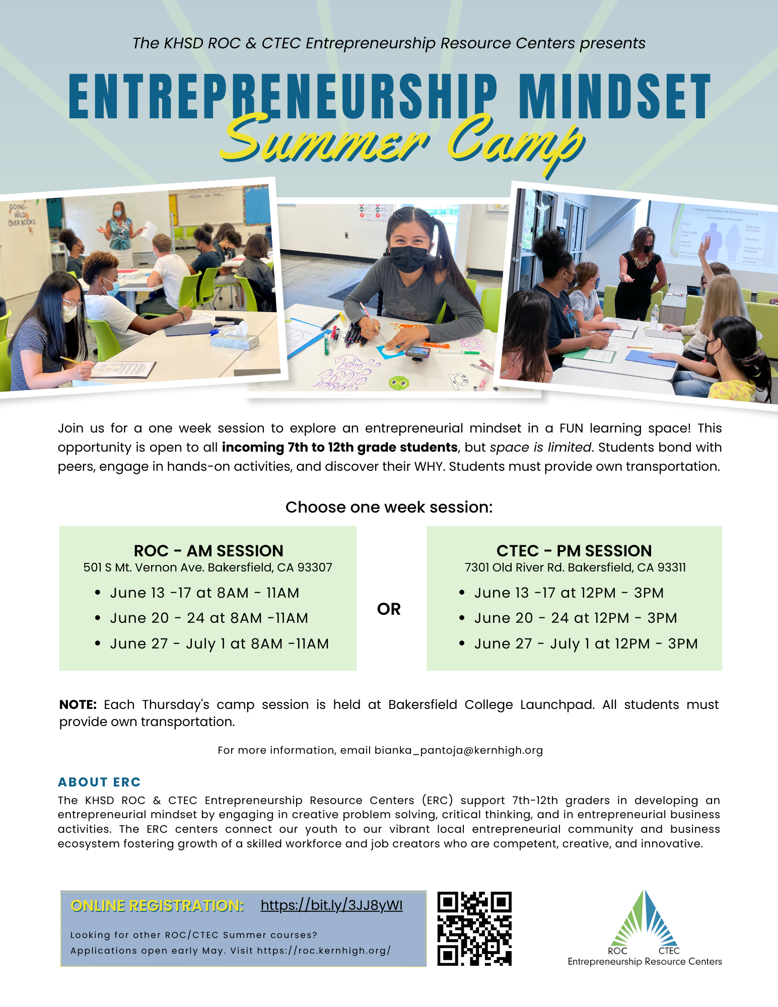 Entrepreneurship Summer Camp Bakersfield